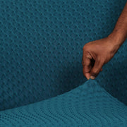 Universal Stretchable Jacquard Sofa Cover- Teal