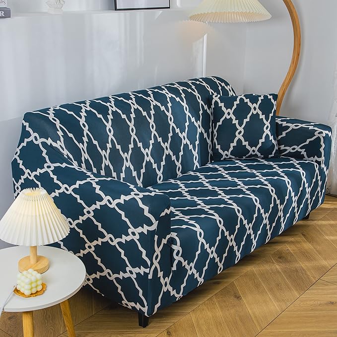 Polyester Spandex Printed Sofa Cover (Green Lantern)