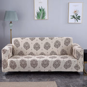 Universal Sofa Cover 140 GSM Sofa Slipcover (Cream Brocade)
