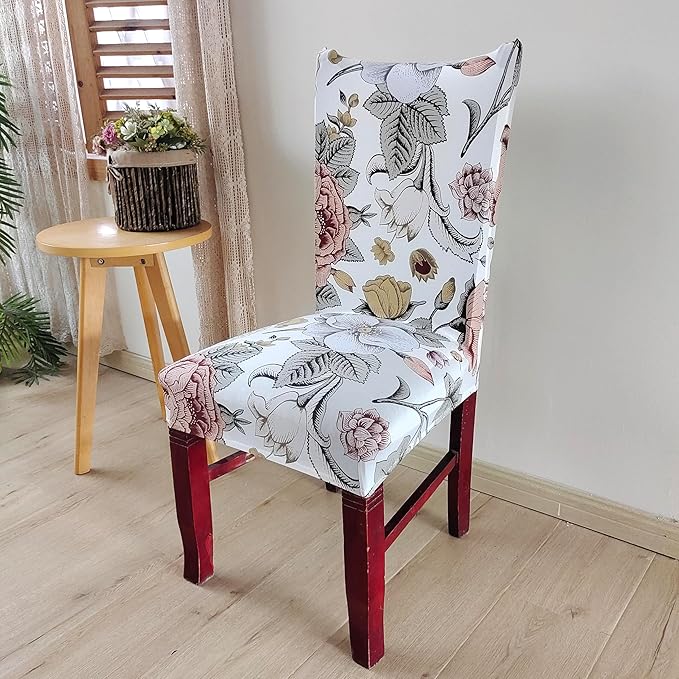 Elastic Chair Cover (Beige Bliss)