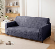 Jacquard Fabric Texture Sofa Cover 220 GSM Sofa Slipcover-Charcoal