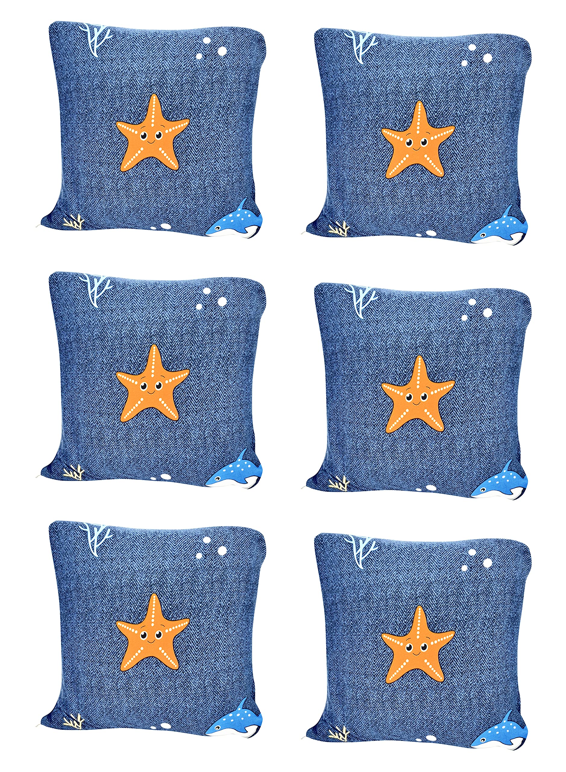 Polyester Throw Pillow Case Cushion Cover (16.5x16.5 inch/ 42x42cm) (Undewater)