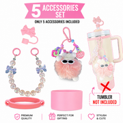 5 Accessories Set 40oz & 30oz Tumbler (Tumbler Not Included)