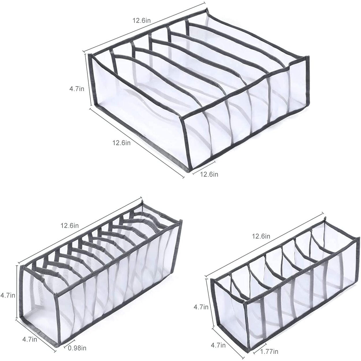 Innerwear Clothes Organizer (Pack of 3)