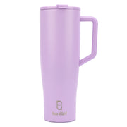 1200ML Stainless Steel Tumbler with Handle and 2 Straw Flip Lid Hot & Cold Bottle