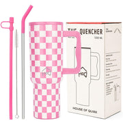 Stainless Steel Vacuum Tumbler with Straw and Lid & Handle - (1200 ML)