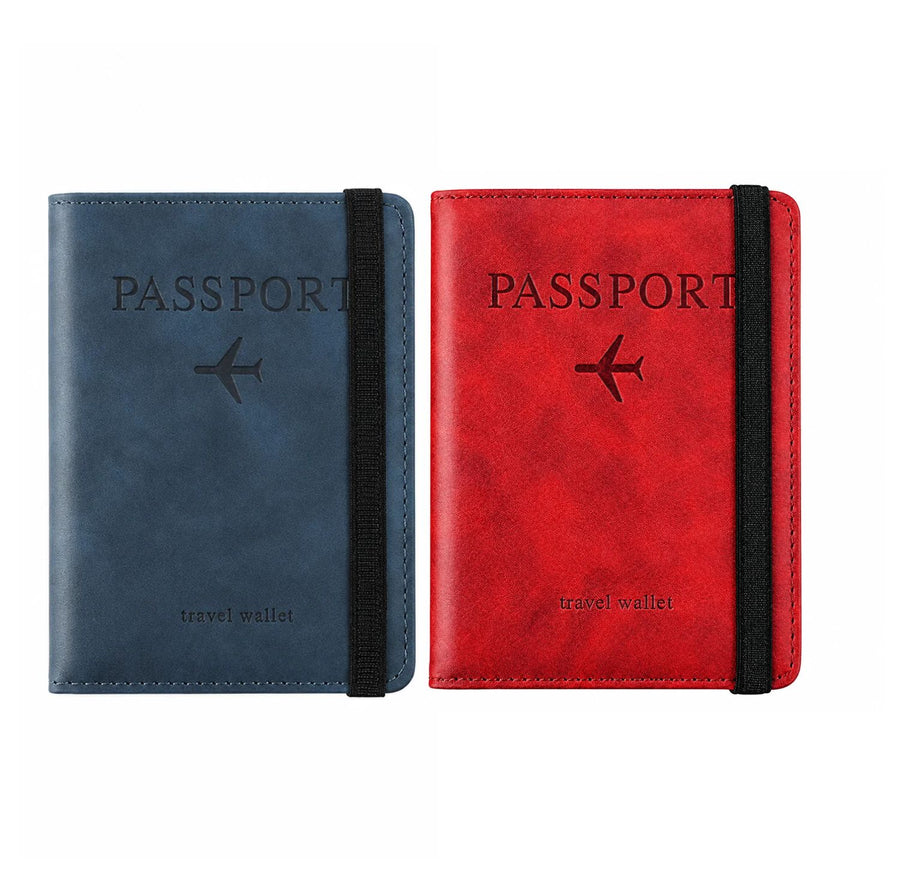 Passport Holder Cover Wallet Organizer (Set of 2)
