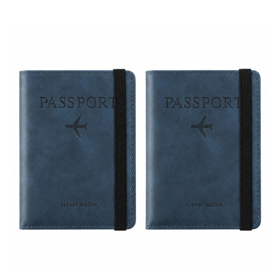 Passport Holder Cover Wallet Organizer (Set of 2)