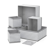 Set of 6 Foldable Storage Box Drawer Divider Organizer Basket Bins