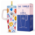 1200ML Stainless Steel Tumbler with Handle & Pop-Up Lid (Printed)