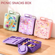 Dinosaur Print Bento Lunch Box, 1800ml with 300ml Removable Bowl