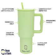 Stainless Steel Vacuum Tumbler with Straw and Lid & Handle - (1200 ML)
