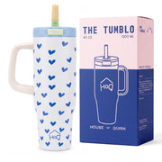 1200ML Stainless Steel Tumbler with Handle & Pop-Up Lid (Printed)