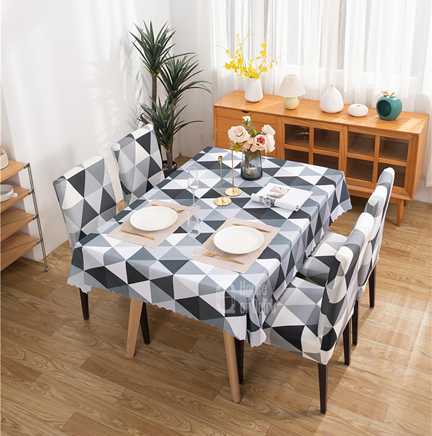Dining Table Cover Waterproof (1 Piece Table Cover Only 140x180cm)