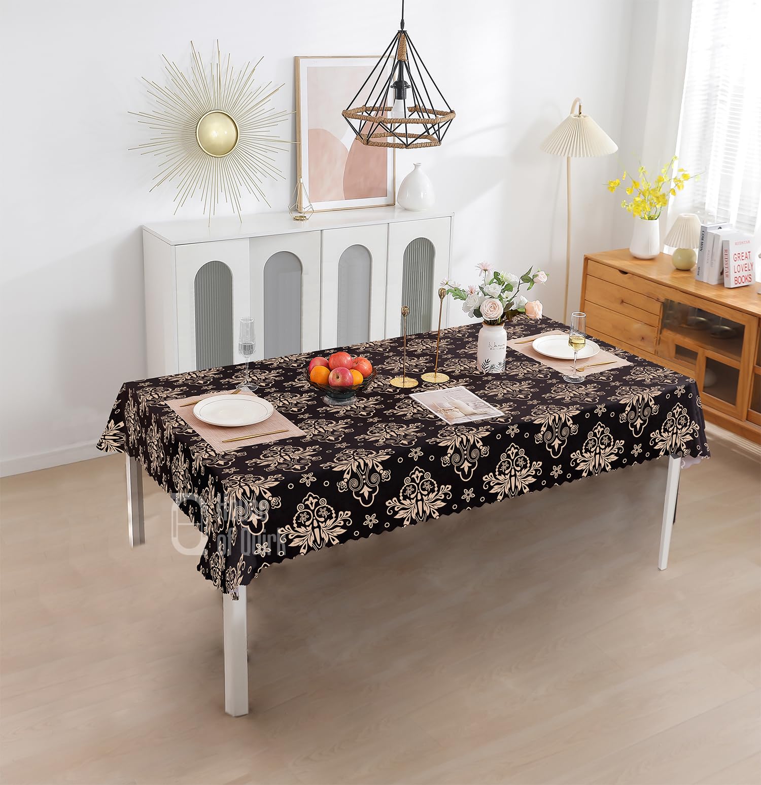 Dining Table Cover Waterproof (1 Piece Table Cover Only 140x180cm)