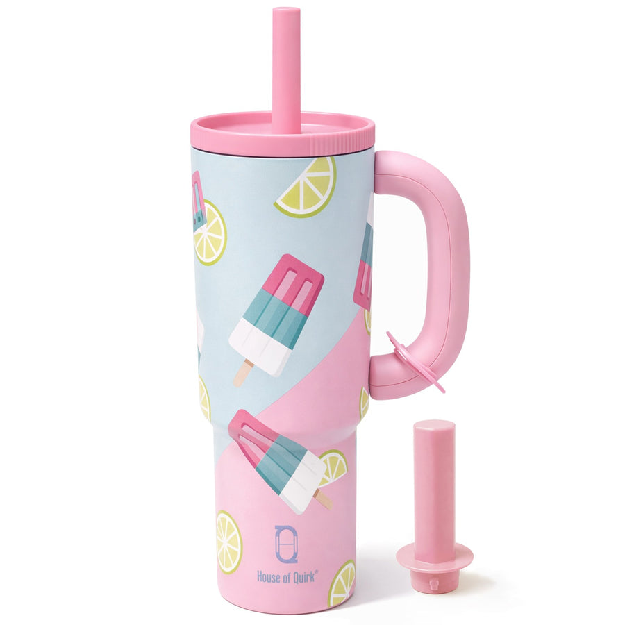 1200ml Insulated Stainless Steel Tumbler with Handle (Printed)