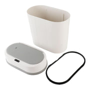 Smart Automatic Sensor Dustbin Oval shape Trash Bin White 12 Litre