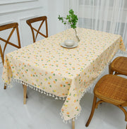 Rectangle Printed Tablecloth Cotton Linen (183x137 cm)