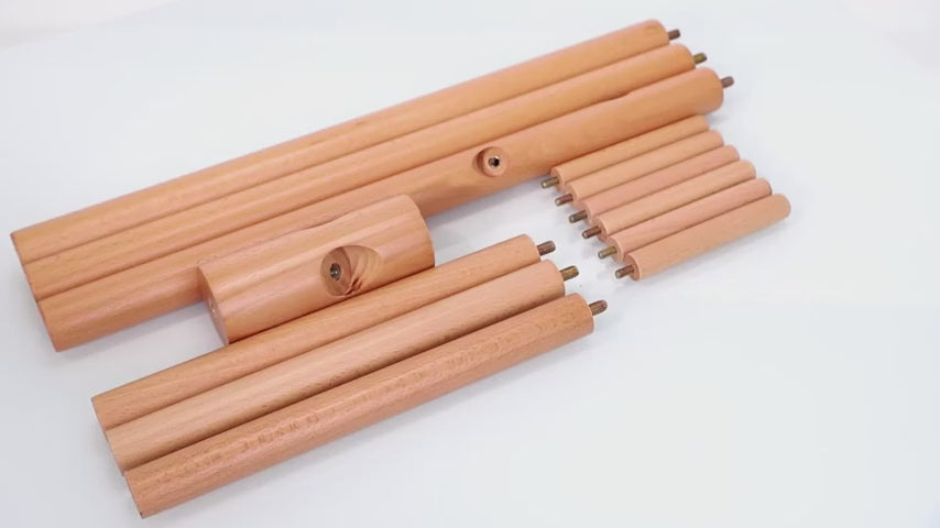 Bamboo Coat and Hat Rack 8 Hooks Coat Stand Clothes Rack