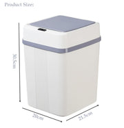 Sensor Dustbin Automatic Motion Sensor Rectangular Trash bin 12 Litre (White)