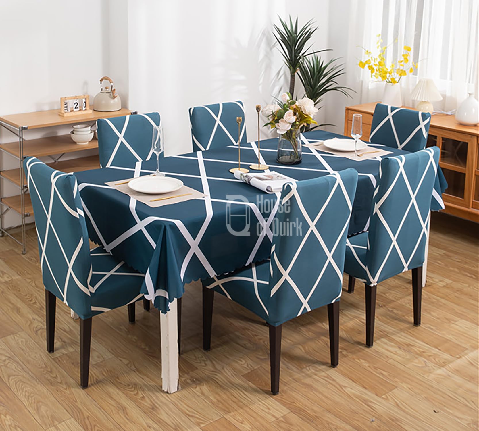 Dining Table Cover Waterproof (1 Piece Table Cover Only 140x180cm)