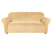 Velvet Sofa Slipcover - Beige