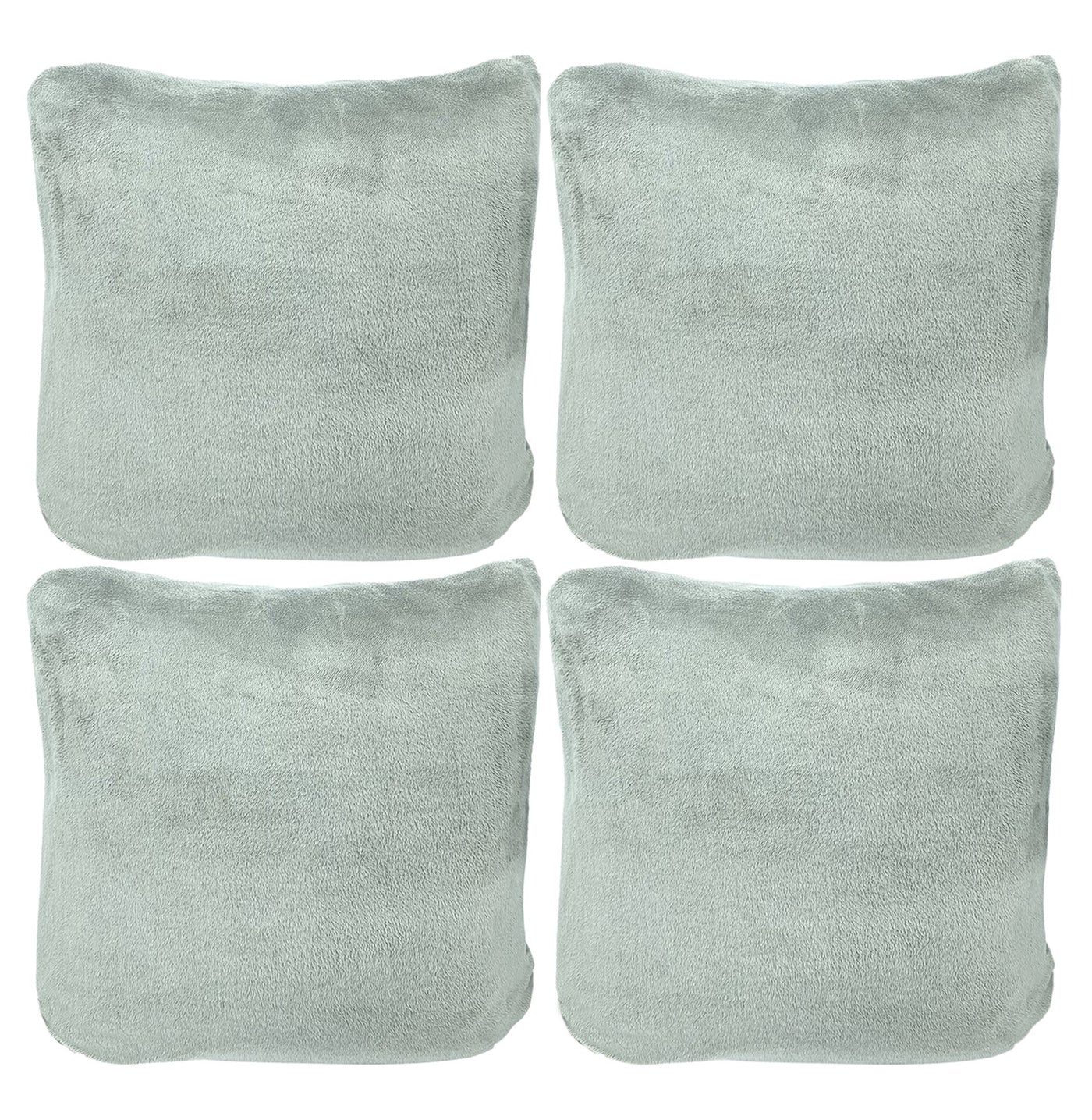 Plush Cushion Cover - Grey