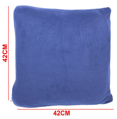 Plush Cushion Cover - Dark Blue