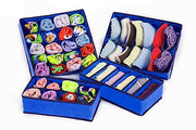 Foldable Storage Box Drawer Divider Organizer Set of 4