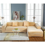 Velvet Sofa Slipcover - Beige