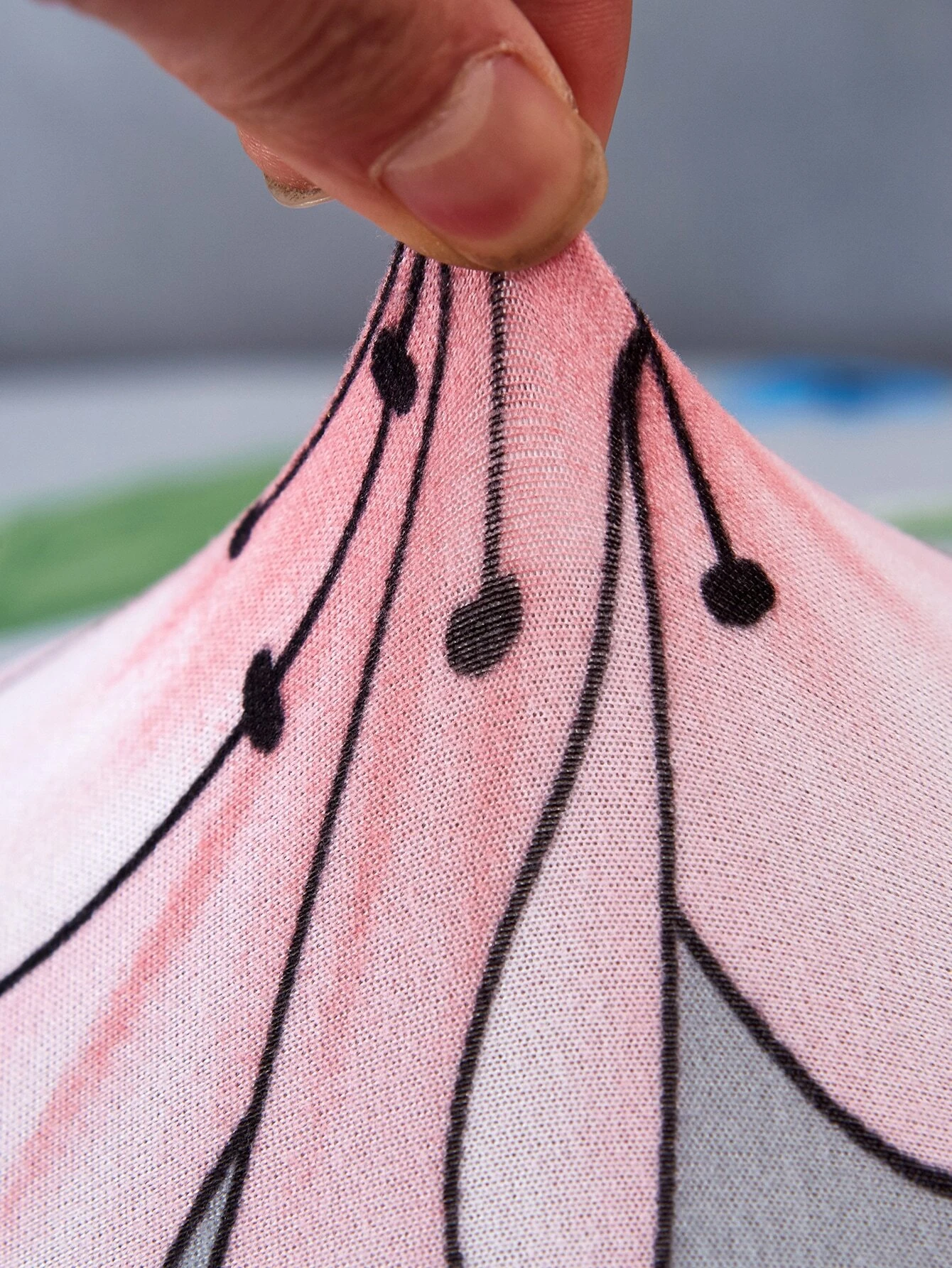 Printed Sofa Cover - Grey Pink Flower