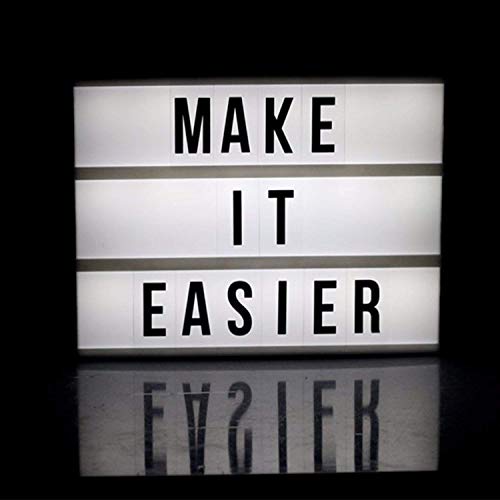DIY Cinematic LED Light Box, Free Combination (A6 Size) White/Black