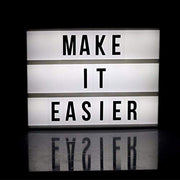 DIY Cinematic LED Light Box, Free Combination (A6 Size) White/Black
