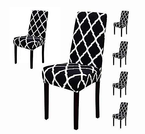 Elastic Chair Cover Stretch - (Black Diamond)