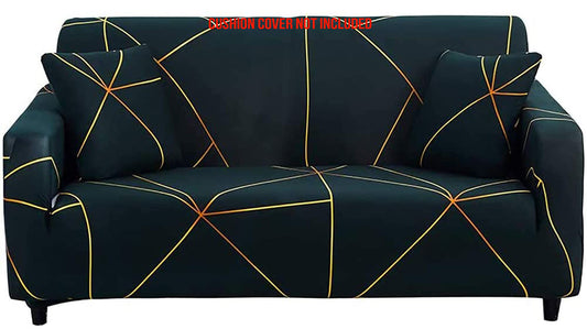 Printed Sofa Cover - Green Gold Prism