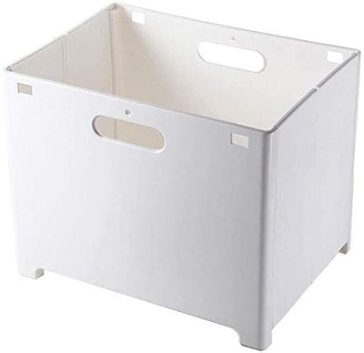 Foldable Dirty Clothes Basket - Plastic Wall Mounted Pop Up Laundry Hampers with Handle (Punch Free) (Small)