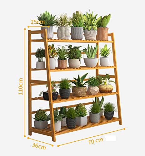 4 Tier Bamboo Shelf Storage Rack Storage Plant Stand ( DO-IT-Yourself)