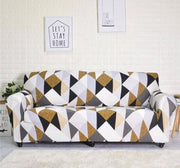Printed Sofa Cover - Classic Beige