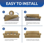 Universal Fleece Fabric Sofa Cover(Navy Blue)
