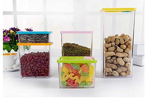 6 Pcs Stackable & Space-Savvy Pocket Food Storage Box Container - Multi