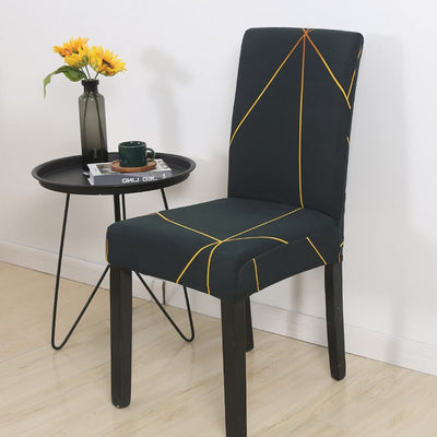 Elastic Chair Cover - Green Prism