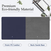 PU Leather Desk Pad Protector, Mouse Pad (31x15.5 Inch)