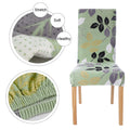 Elastic Chair Cover - Lime Green Flamingo
