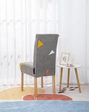 Printed Chair Cover -  Grey Trio