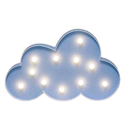 Cloud Night Light LED Marquee Sign-Baby Light-Battery Operated Nursery Lamp, Decorative Light for Kid's Room/Party/Home/Wall Décor