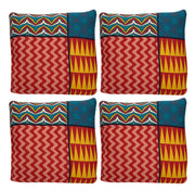 Bohemian Print Sofa Cover - Geometry Orange Blue