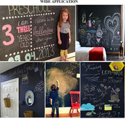Black Board Vinyl Wall Sticker Removable Decal Chalkboard (45 X 200 Cm)