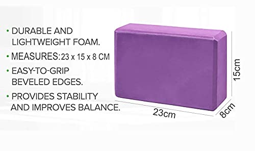 EVA Foam Block to Support and Deepen Poses, Improve Strength and Aid BalanceYoga Brick Block