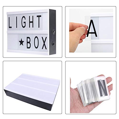 96 Pieces Black Extra Letters Numbers Symbols Packs for Cinematic Cinema Light Box Home Party Lamp Decorations