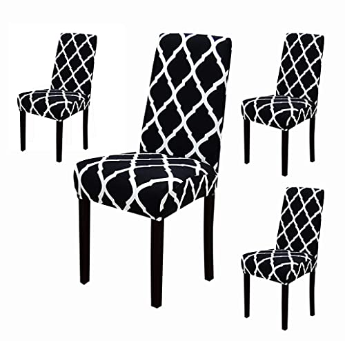 Elastic Chair Cover Stretch - (Black Diamond)